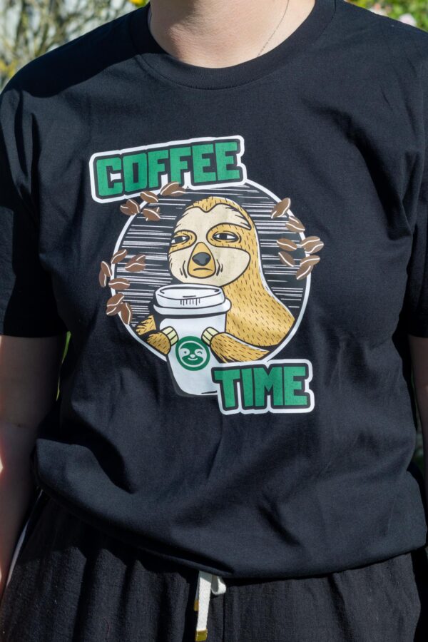 Coffee Sloth Graphic Tee - Image 2