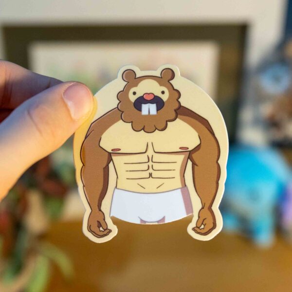 Buff Bidoof Sticker - Image 2