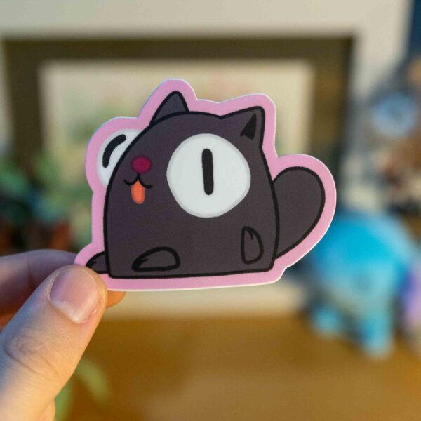 Black Cat Sticker - Image 2