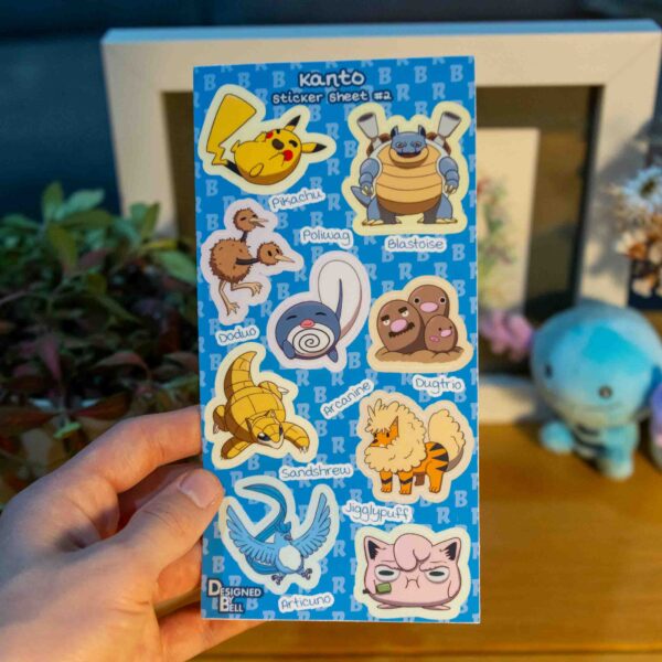 Kanto #2 Sticker Sheet