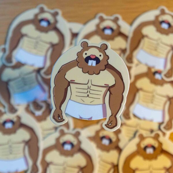 Buff Bidoof Sticker