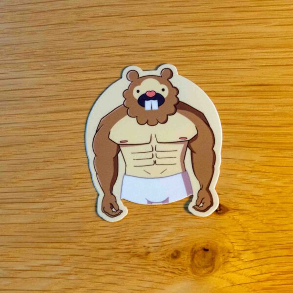 Buff Bidoof Sticker - Image 3