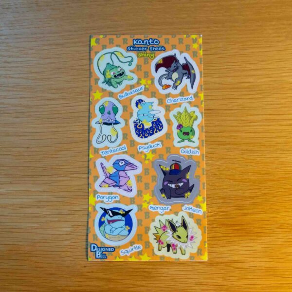 Kanto Shiny Sticker Sheet - Image 4