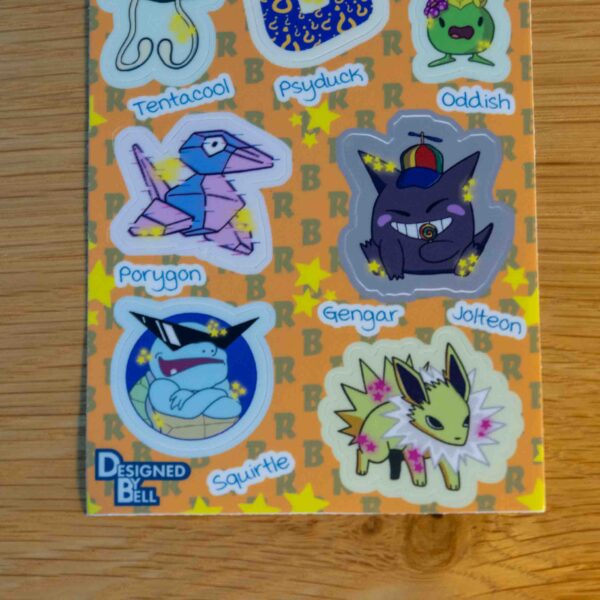 Kanto Shiny Sticker Sheet - Image 3