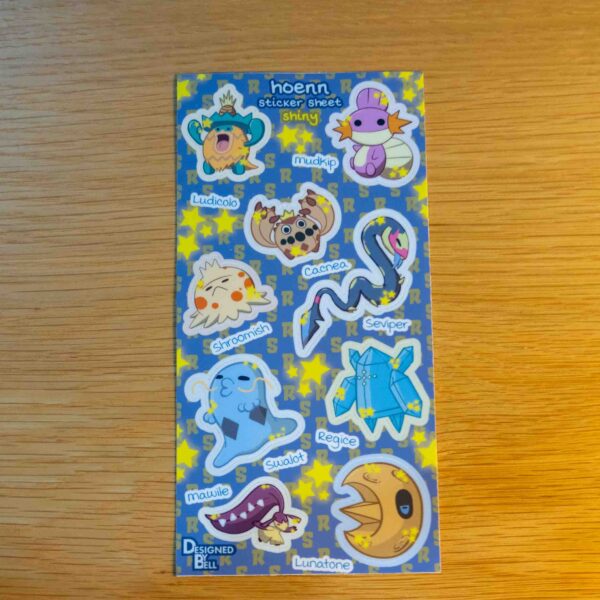 Hoenn Shiny Sticker Sheet - Image 4