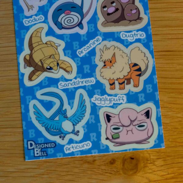 Kanto #2 Sticker Sheet - Image 3