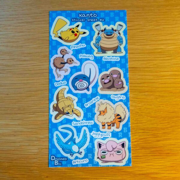 Kanto #2 Sticker Sheet - Image 4