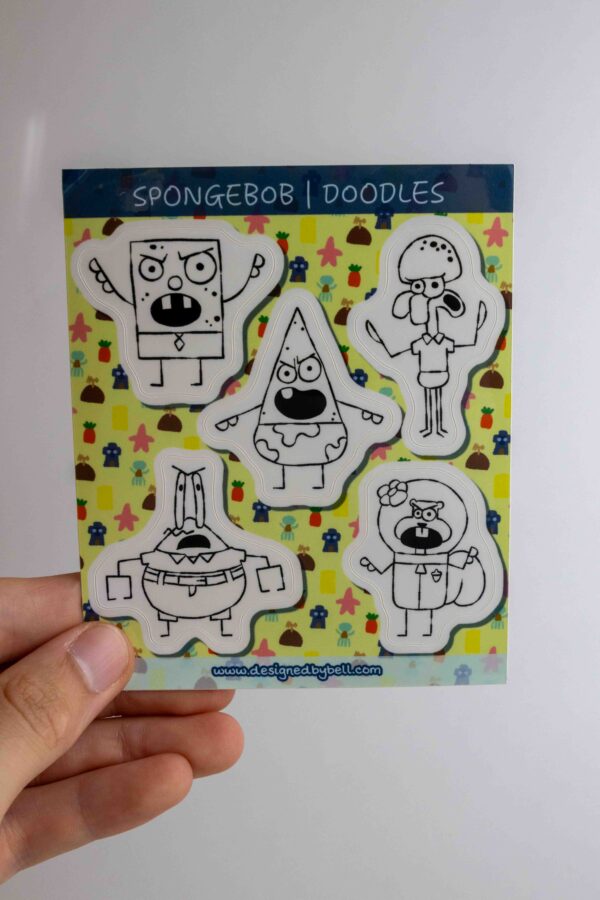 Spongebob Sticker Sheet - Doodles - Image 2