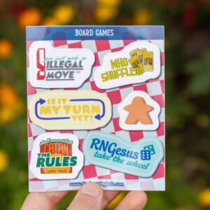 Board Games Sticker Sheet