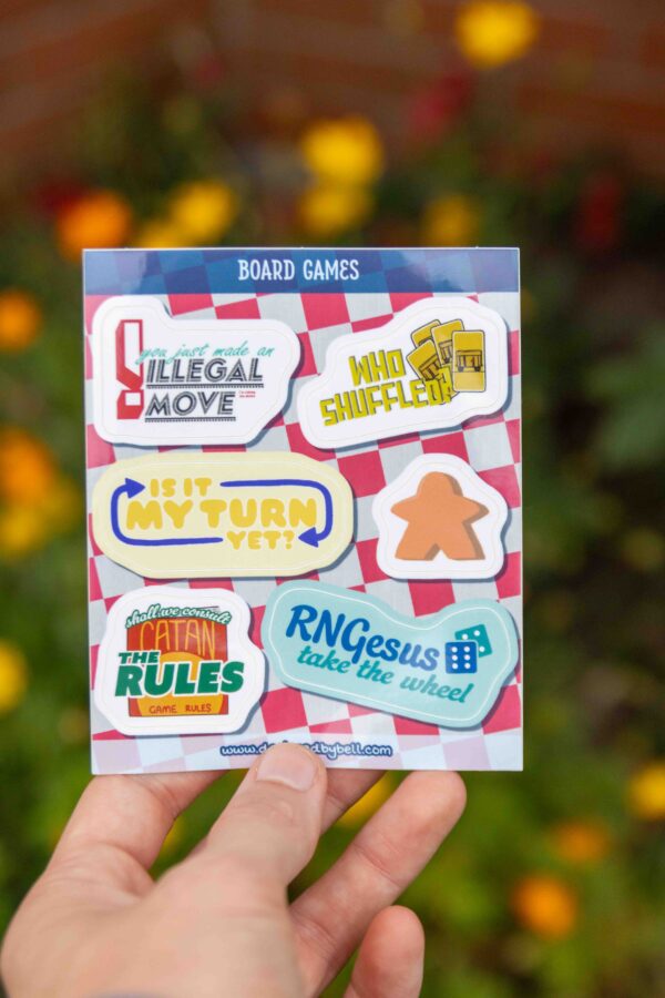 Board Games Sticker Sheet