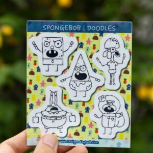 Spongebob Sticker Sheet - Doodles