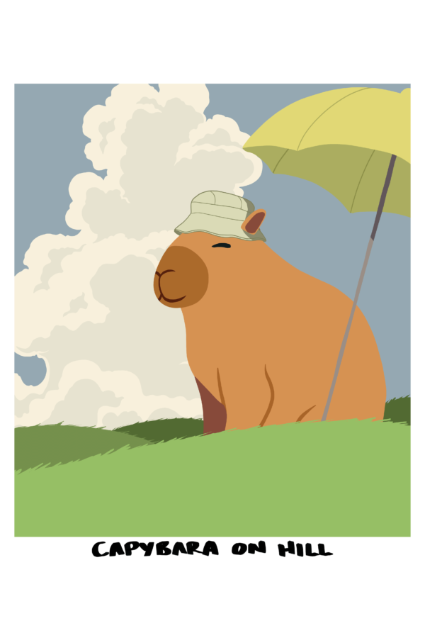 Hill Capybara Print