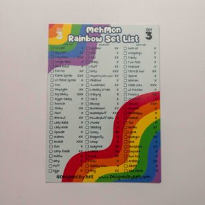 MehMon Setlist - Rainbow Set